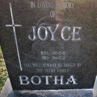BOTHA Joyce 1955-2016