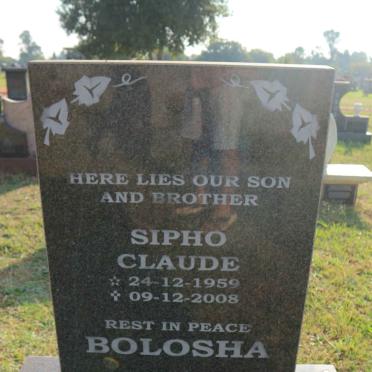 BOLOSHA Sipho Claude 1959-2008