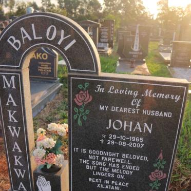 BALOYI Makwakwa Johan 1965-2007