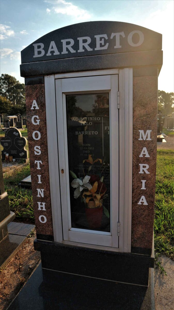 BARRETO Agostinho Telo 1953-2010 &amp; Maria Doris Fernandes 1958-2018