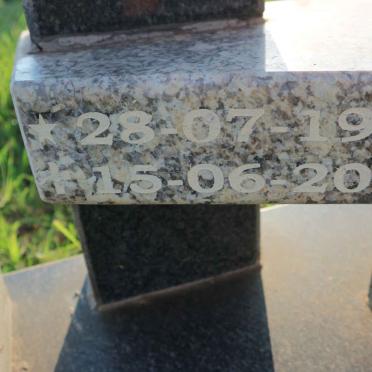 BOSCH Johan Gerhard 1953-2014 &amp; Nicolene 1958-