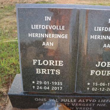 BRITS Florie 1935-2017 :: FOURIE Joey 1941-2020