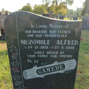 GAMEDE Muzomhle Alfred 1928-2009