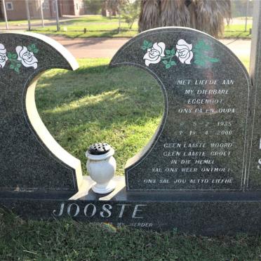 JOOSTE Hannes 1935-2000