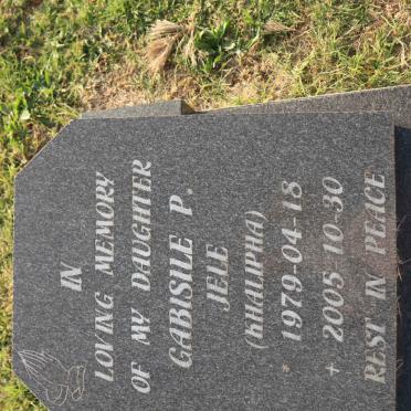 JELE Gabisile P. 1979-2005