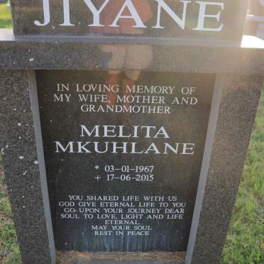 JIYANE Melita Mkuhlane 1967-2015