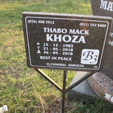 KHOZA Thabo Mack 1983-2018