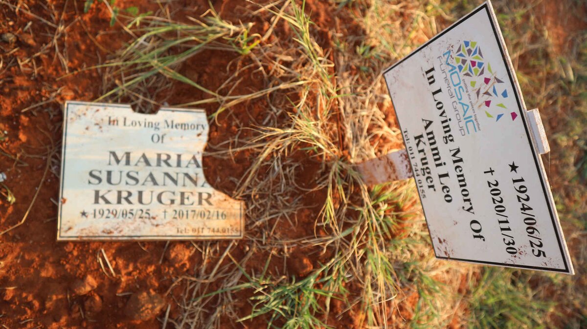 KRUGER Ammi Leo 1924-2020 :: KRUGER Maria Susanna 1929-2017