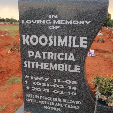 KOOSIMILE Patricia Sithembile 1967-2021