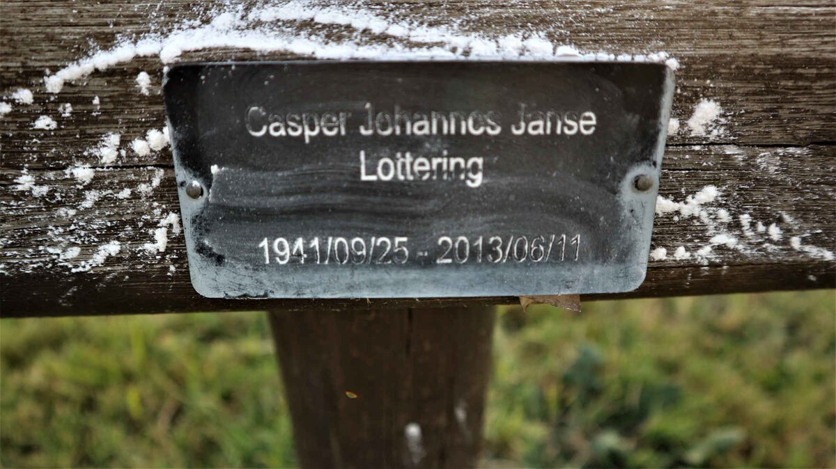 LOTTERING Casper Johannes Janse 1941-2013