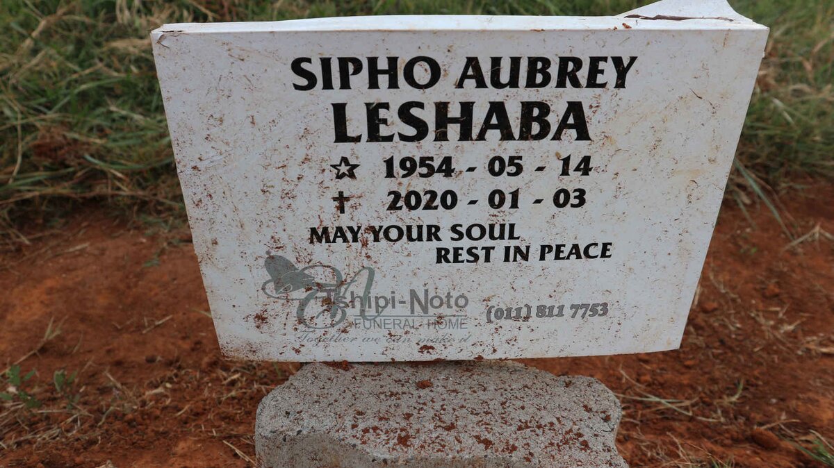 LESHABA Sipho Aubrey 1954-2020