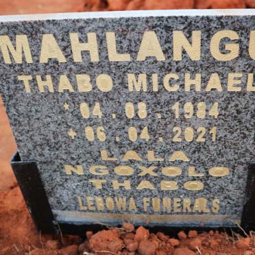 MAHLANGU Thabo Michael 1984-2021