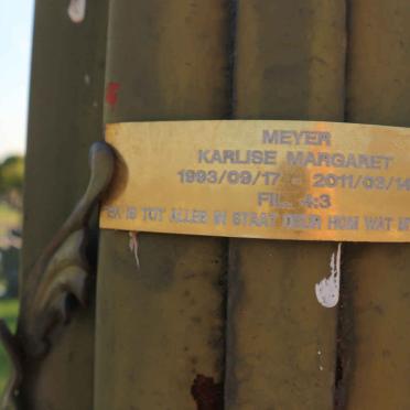 MEYER Karlise Margaret 1993-2011