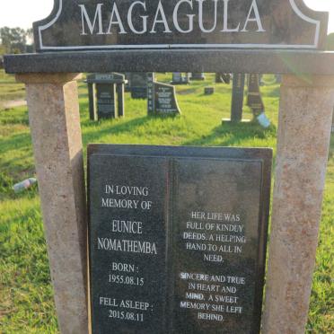 MAGAGULA Eunice Nomathemba 1955-2015