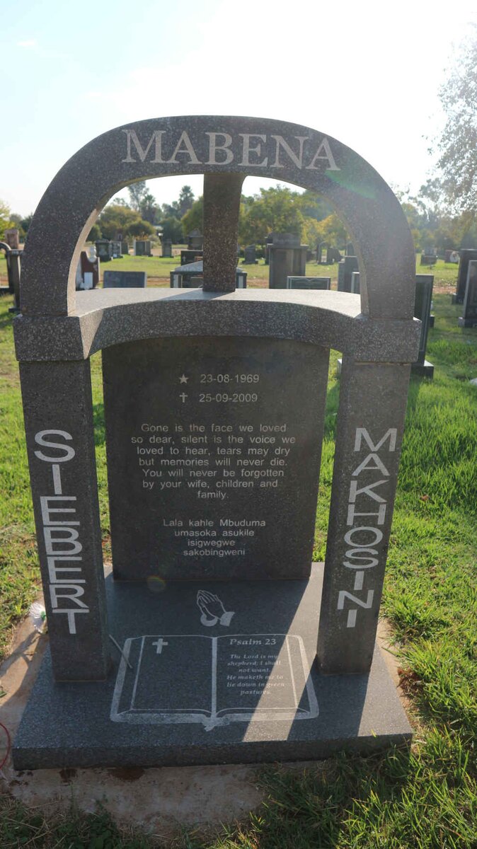 MABENA Siebert Makhosini 1969-2009