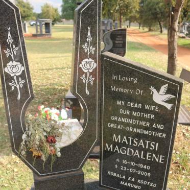 MOLOPYANE Matsatsi Magdalene 1940-2009