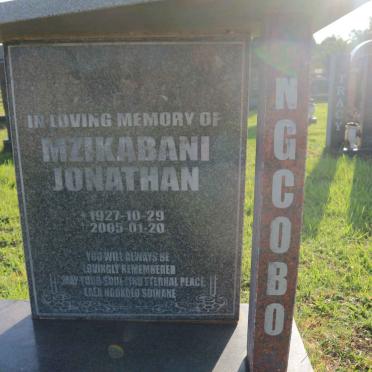 NGCOBO Mzikabani Jonathan 1927-2005