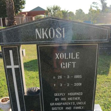 NKOSI Xolile Gift 1985-2001