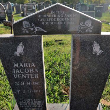 OPPERMAN Maria Jacoba Venter 1947-2012