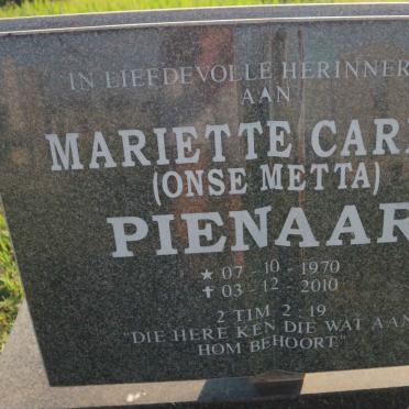 PIENAAR Mariette Carina 1970-2010