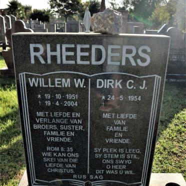 RHEEDERS Willem W. 1951-2004 :: RHEEDERS Dirk C.J. 1954-
