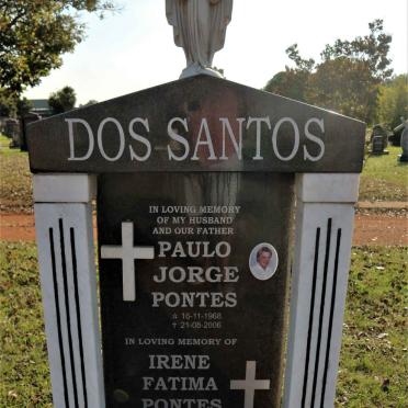 SANTOS Paulo Jorge Pontes, dos 1968-2006 &amp; Irene Fatima Pontes 1947-2020