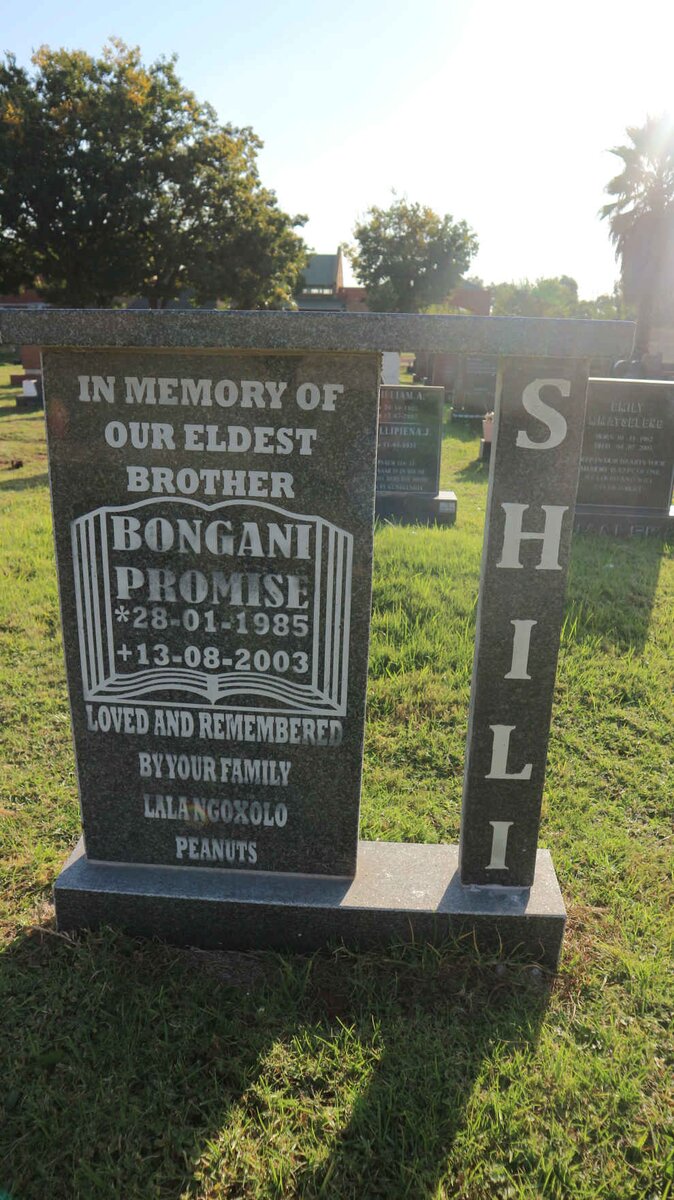 SHILI Bongani Promise 1985-2003