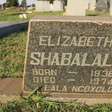 SHABALALA Elizabeth 1938-1974