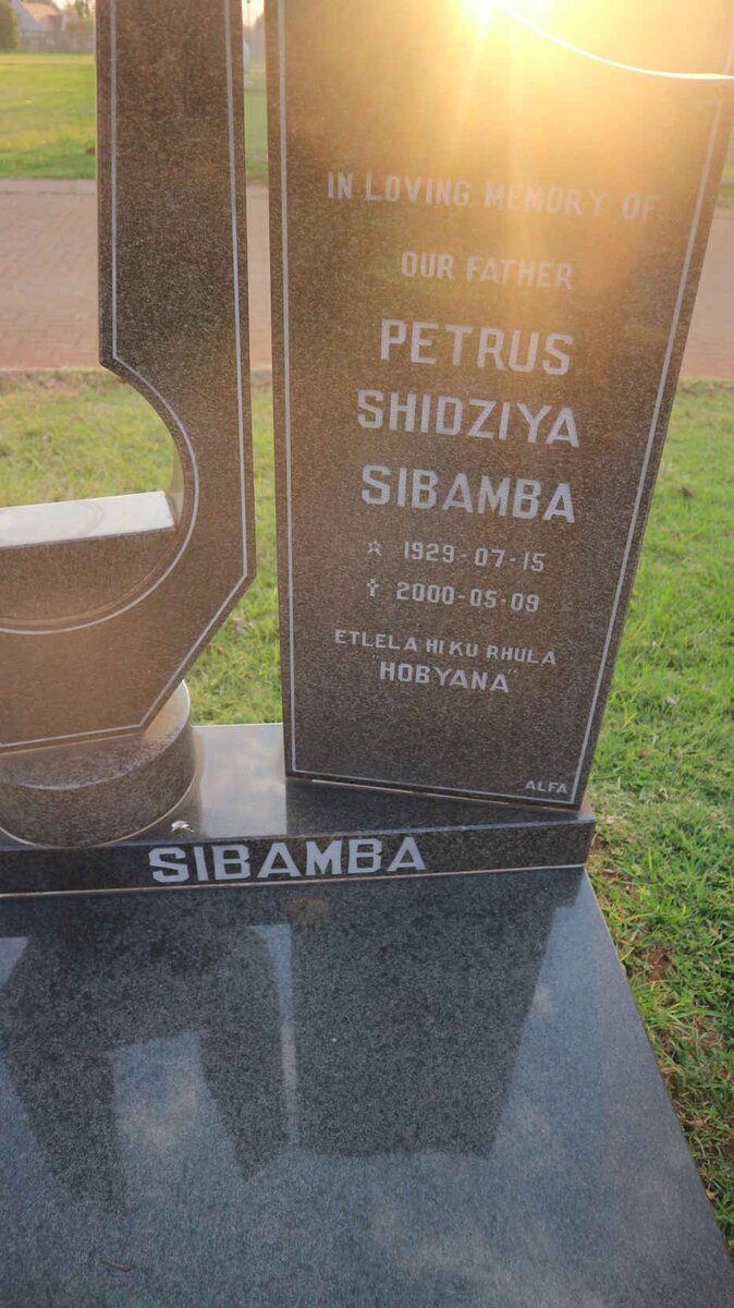 SIBAMBA Petrus Shioziya 1929-2000