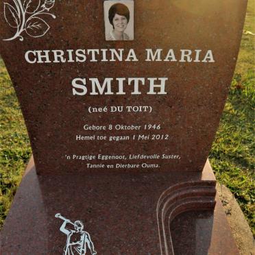 SMITH Christina Maria nee DU TOIT 1946-2012