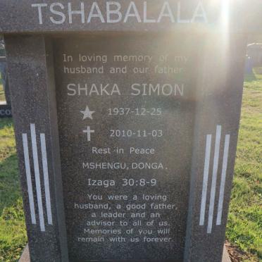 TSHABALALA Shaka Simon 1937-2010