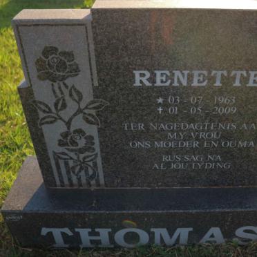 THOMAS Renette 1963-2009