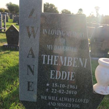 ZWANE Thembeni Eddie 1961-2010