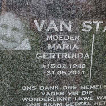 STADEN Maria Gertruida, van 1940-2011