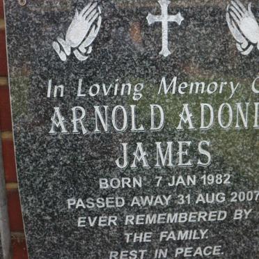 JAMES Arnold Adonis 1982-2007