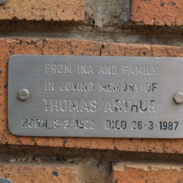 ARTHUR Thomas 1902-1987