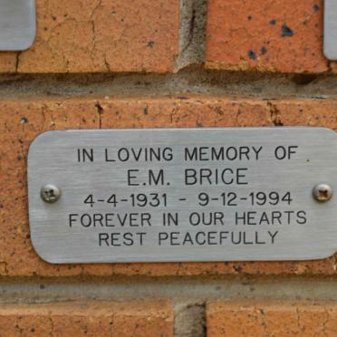 BRICE E.M. 1931-1994