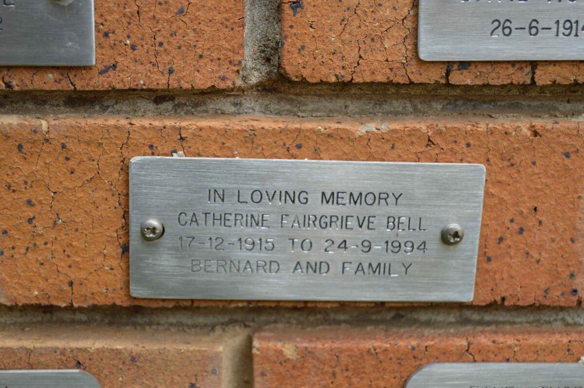 BELL Catherine Fairgrieve 1915-1994