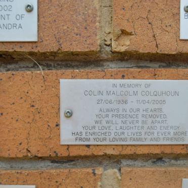 COLQUHOUN Colin Malcolm 1936-2005