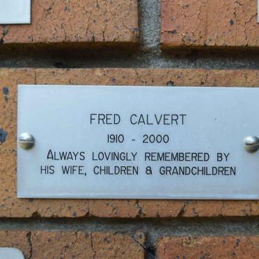 CALVERT Fred 1910-2000