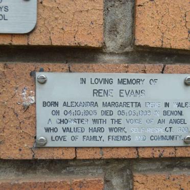 EVANS Alexandra Margaretta Irene 1905-1999