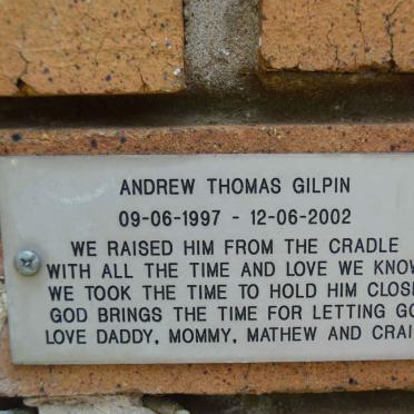 GILPIN Andrew Thomas 1997-2002