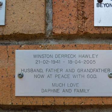 HAWLEY Winston Derreck 1941-2005