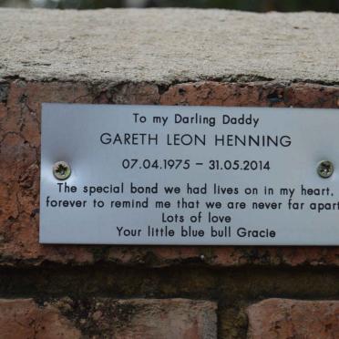 HENNING Gareth Leon 1975-2014