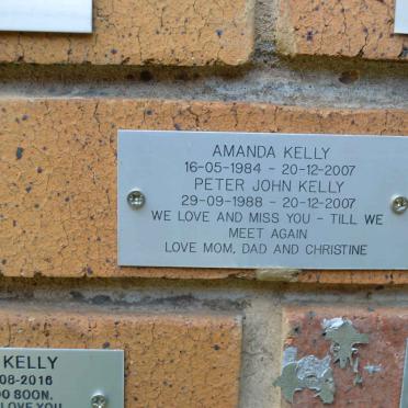 KELLY Peter John 1988-2007 &amp; Amanda 1984-2007