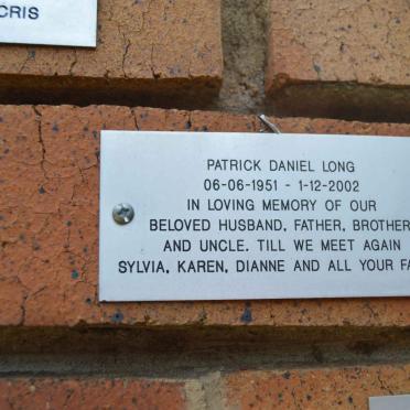 LONG Patrick Daniel 1951-2002