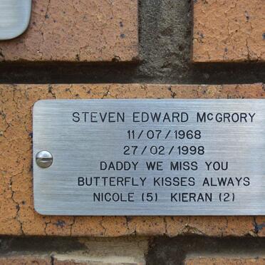 McGRORY Steven Edward 1968-1998