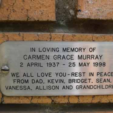 MURRAY Carmen Grace 1937-1998