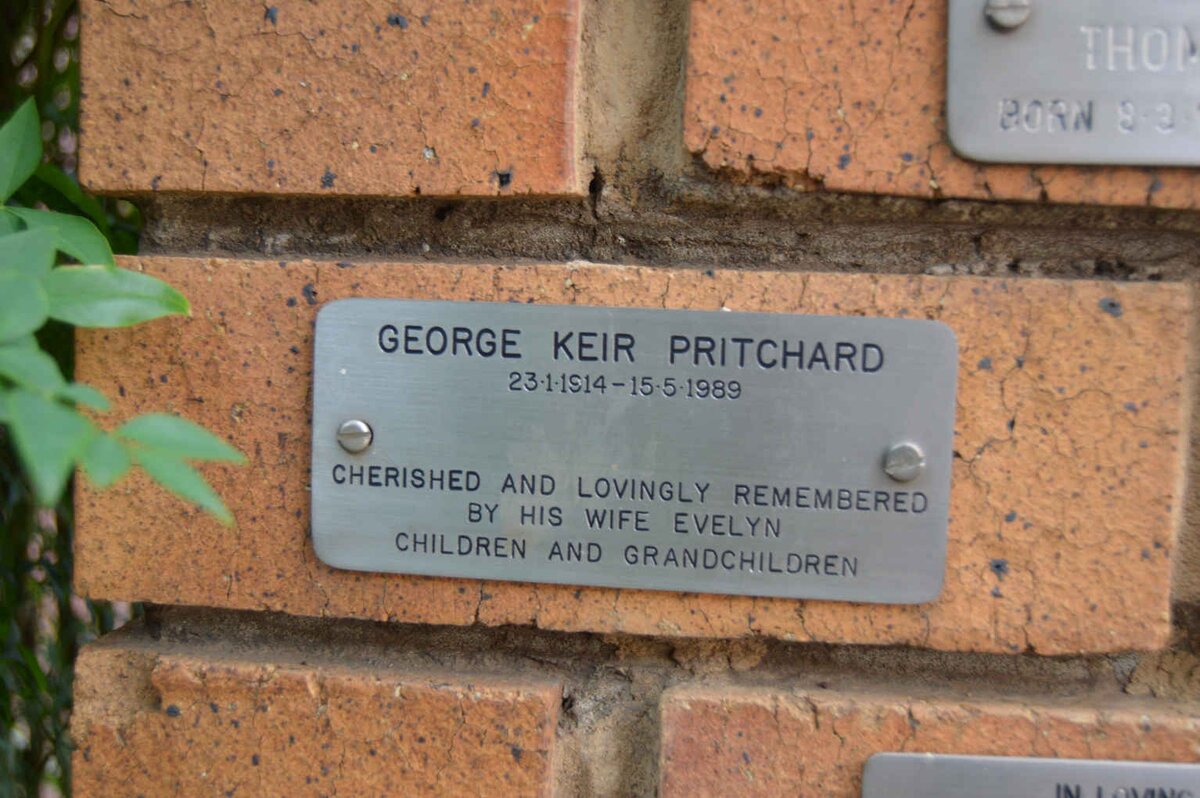 PRITCHARD George Keir 1914-1989