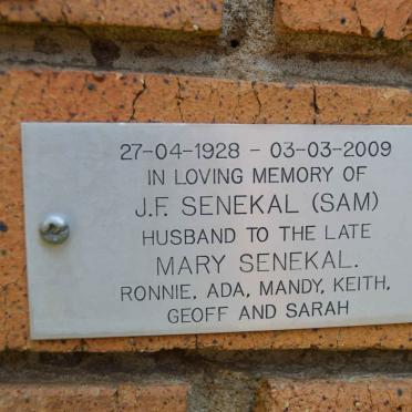 SENEKAL J.F. 1928-2009